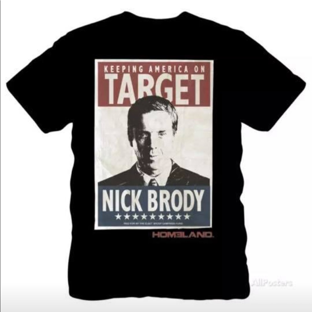 NWT “Homeland” Showtime TV show Brody Tee Shirt M
